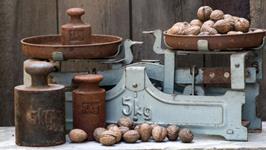 Horizontal, Old, Weights, Old Scale, Nuts, Weigh
