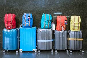 Luggage Suitcases Baggage Bags Vacation Jo
