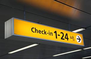 Airport Arrow Board Depart Departure Desti
