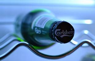 Beer Bottle Carlsberg Refridgerator Fridge