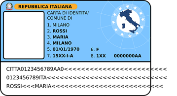 Id Passport Italian Card Passport Passport