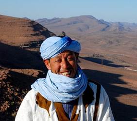 Portrait Morocco Man Sahara Face Travel Lo