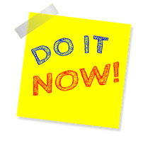 Do It Now Note Reminder Post Note Sticker