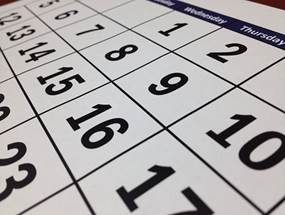 Calendar Date Time Month Week Planning Pap