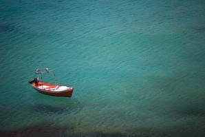 Boat, Ocean, Alone, Single, Floating