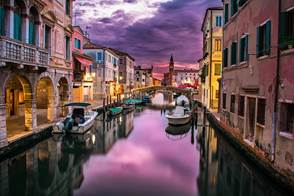 Canal Venice Italy Water River Buildings B