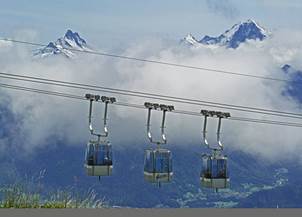 Switzerland, Cable Car, Bernese Alps