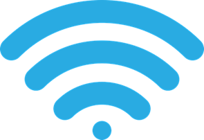Wireless Signal Icon Image Vector Blue Wi-