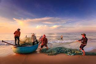 The Fishermen, Fishing, The Work